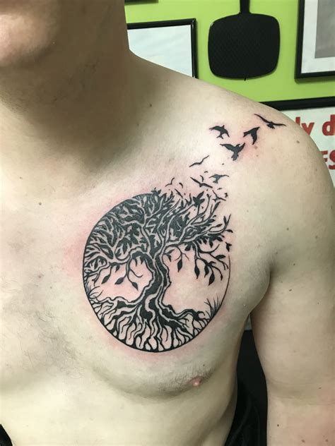 tree of life tattoo male